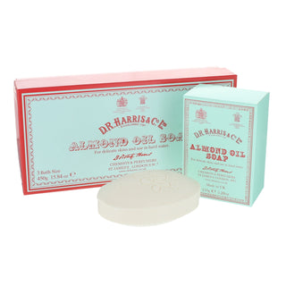 D.R. Harris Almond Oil Soap, Hand Size, Pack of 3 Body Soap D.R. Harris & Co 