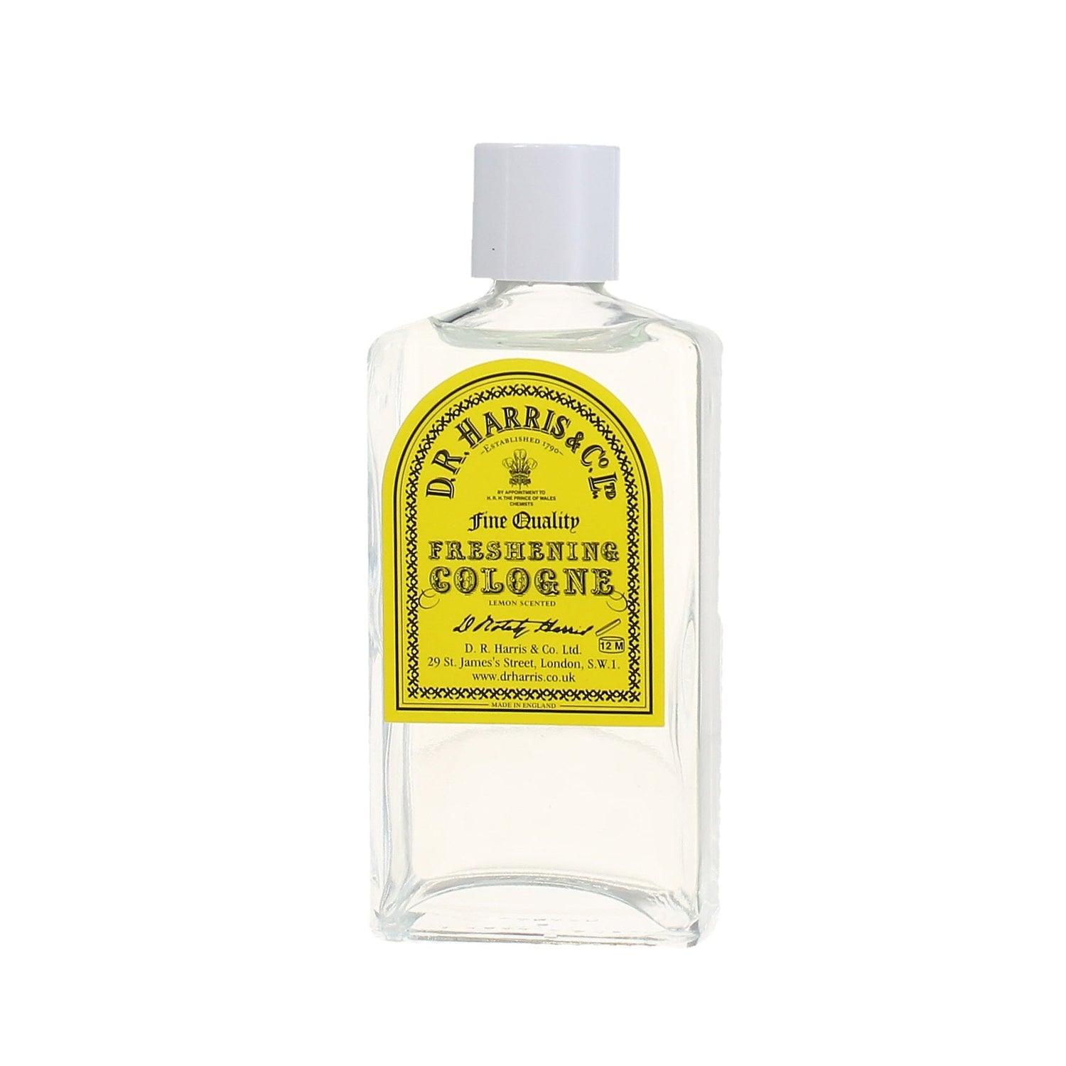 D.R. Harris Freshening Cologne Fragrance for Men D.R. Harris & Co 100 ml Glass Bottle 