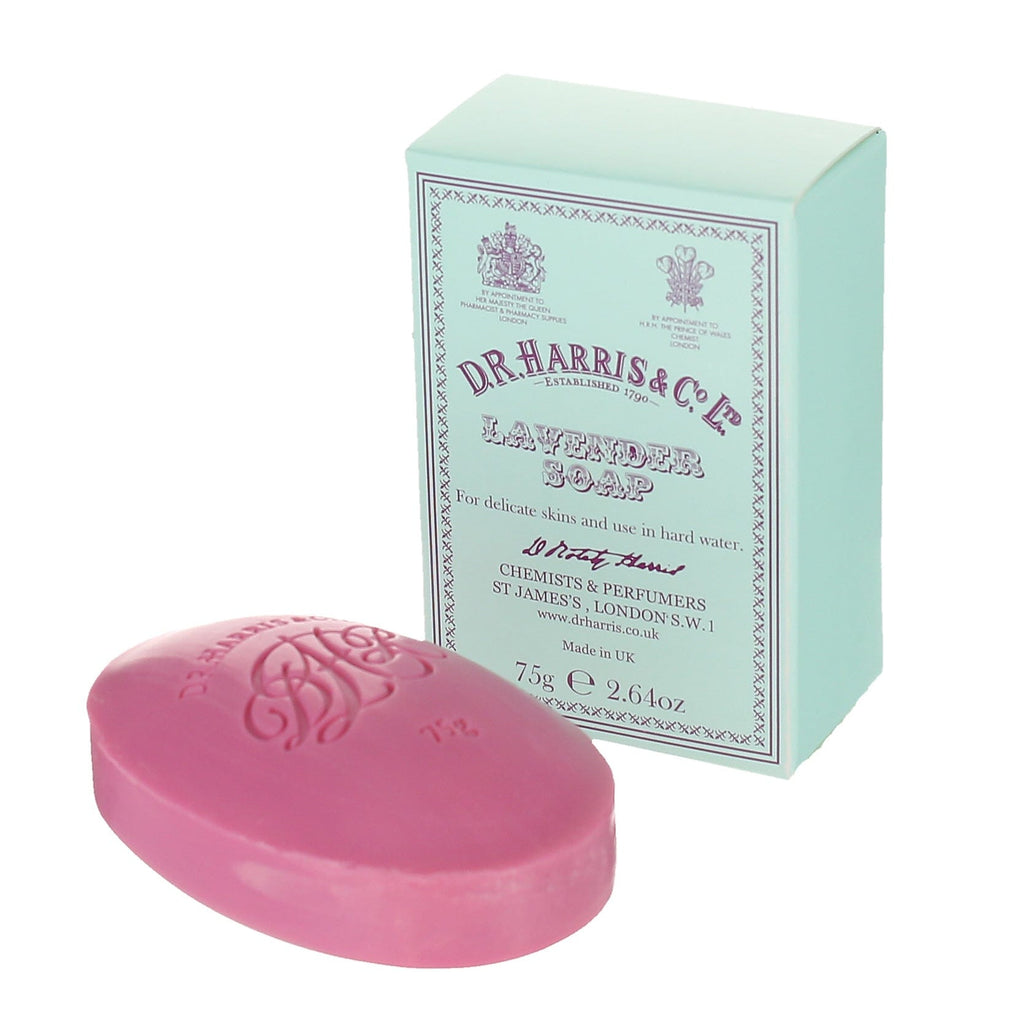 D.R. Harris Old English Lavender Soap, Hand Size Body Soap D.R. Harris & Co Single 