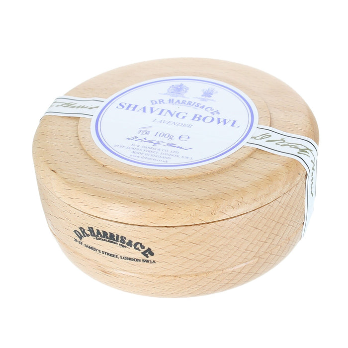 D.R. Harris Lavender Shaving Soap in Beech Wood Bowl Shaving Soap D.R. Harris & Co 