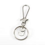 Diarge Hook Chasing Plate Keyring Keyring Diarge Silver 