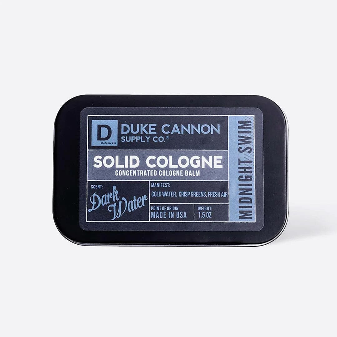 Duke Cannon Supply Co. Solid Cologne Fragrance for Men Duke Cannon Supply Co Midnight Swim - Sea Grass & Sandalwood 