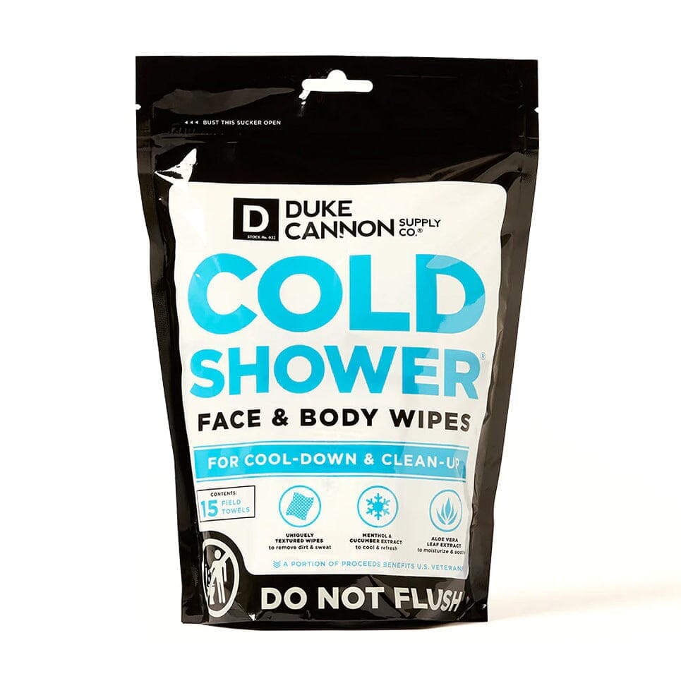 Duke Cannon Supply Co. Cold Shower Field Towels Multipack Pouch Shower Sheet Duke Cannon Supply Co 