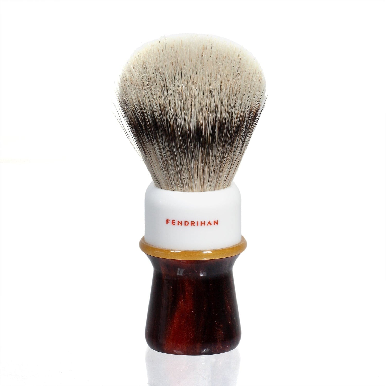 Fendrihan Silvertip Badger & Synthetic Two-Tone Shaving Brush Shaving Brush Fendrihan White & Bronze 