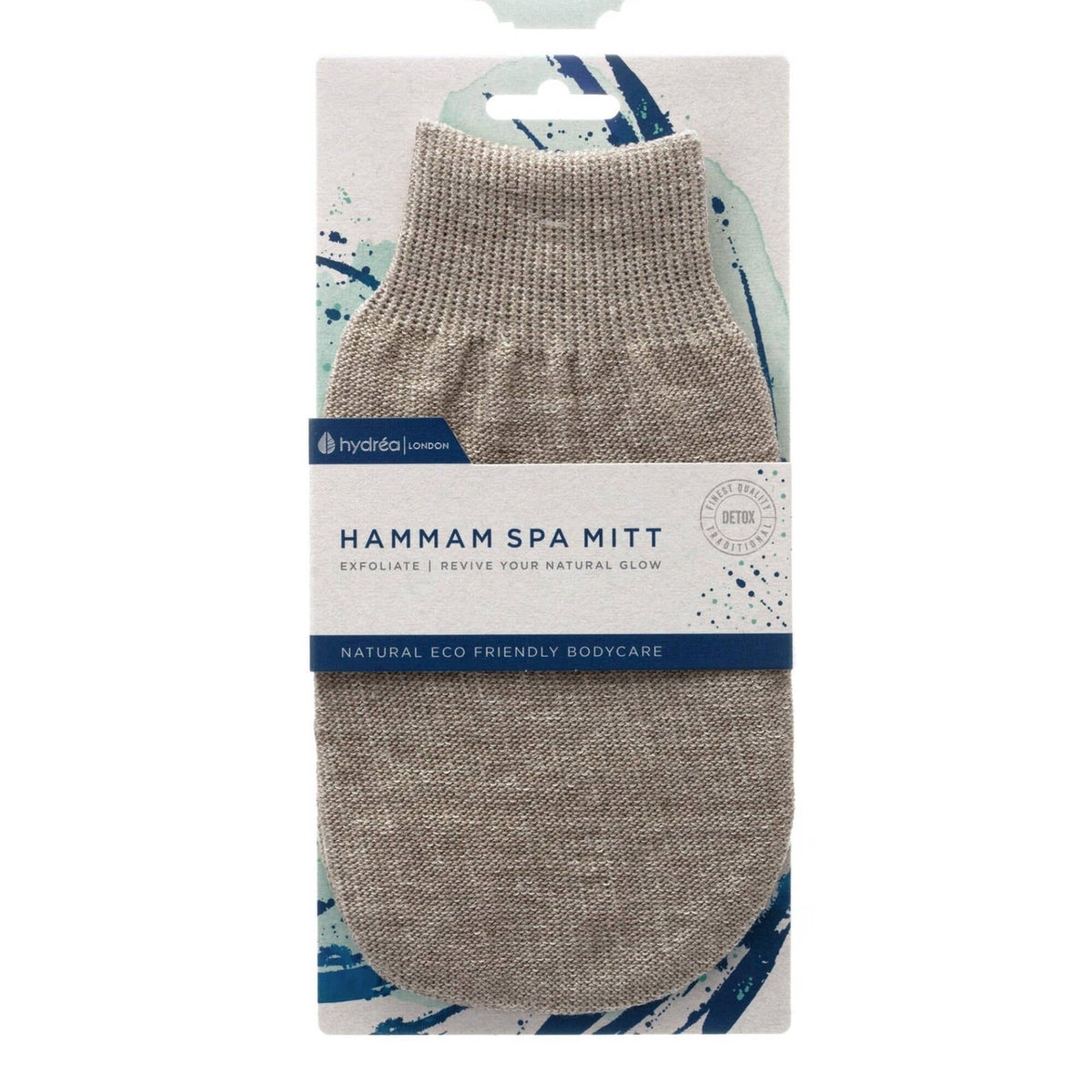 Hydrea London Linen Hamman Spa Mitt Body Exfoliating Mitt The Natural Sea Sponge Co 