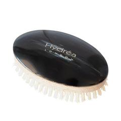 Hydrea London Military Hairbrush with Horn Handle and White Boar Bristle Hair Brush The Natural Sea Sponge Co 