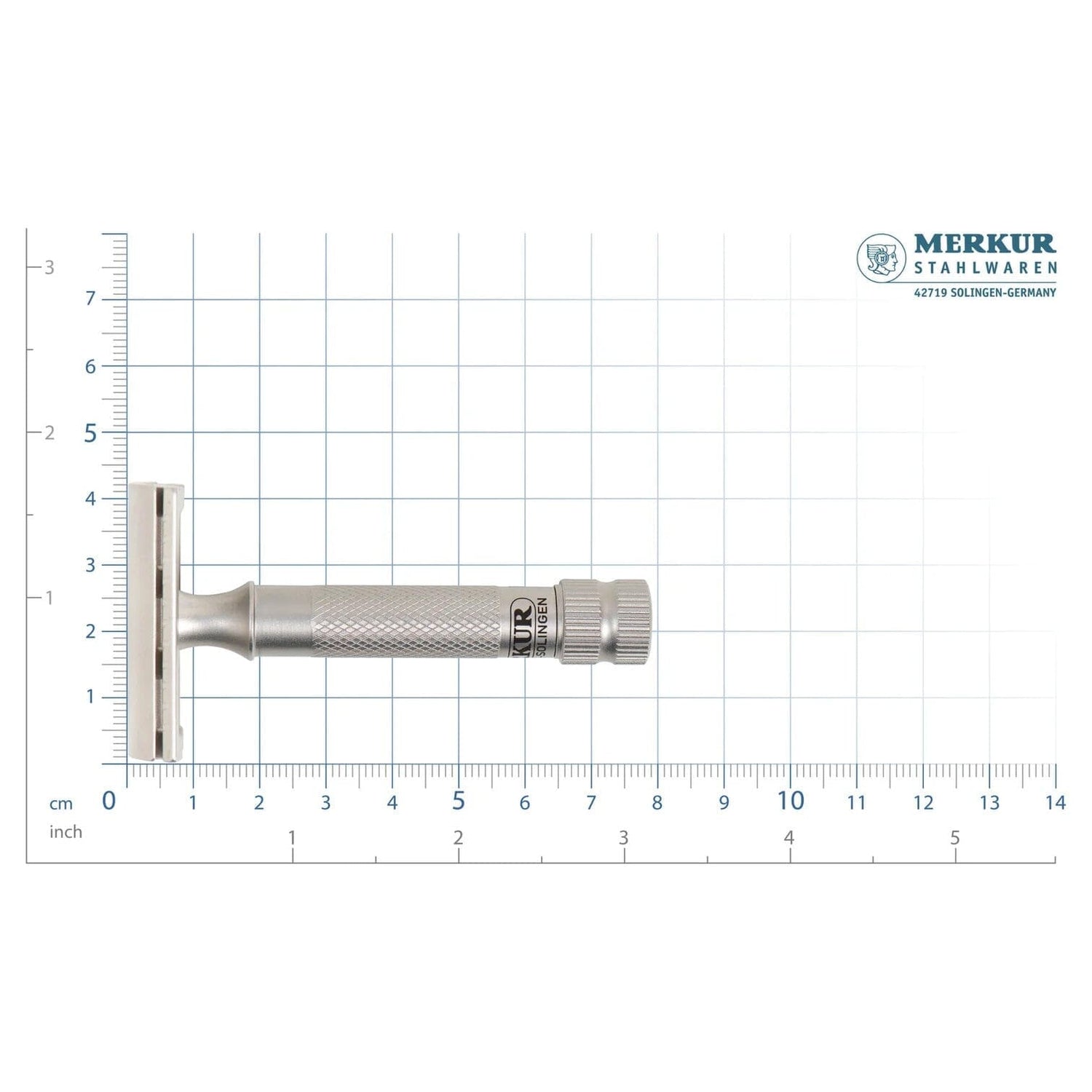 Merkur 34 HD INOX Stainless Steel Safety Razor, Satin Finish Double Edge Safety Razor Merkur 