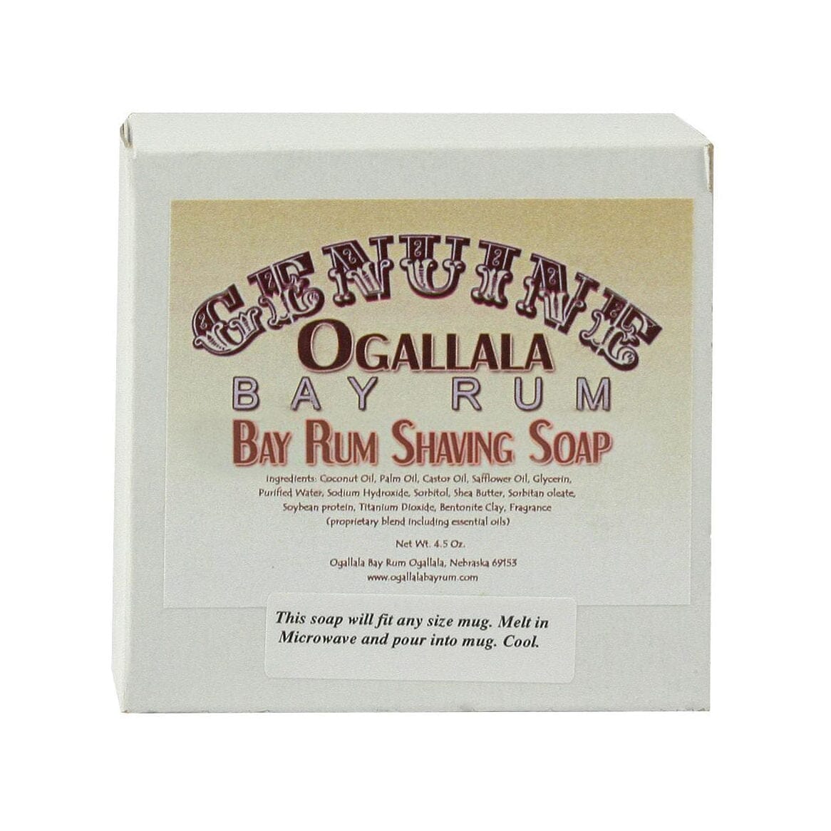 Ogallala Bay Rum Shaving Soap Shaving Soap Ogallala Bay Rum 