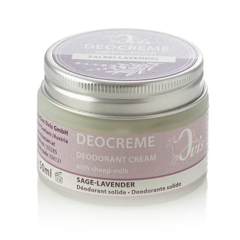 Ovis Deodorant Cream Deodorant Ovis Lavender Sage 50 g (Glass Jar) 