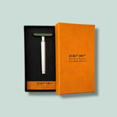 Parker AeroShave Aluminum Safety Razor, Small Handle Safety Razor Parker Razors 
