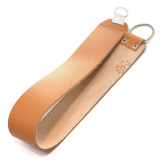 Hanging Leather Razor Strop 1.75 X 12 with Handle and Metal Clasp.  Perfect