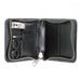 Seki Edge Craftsman 3-Piece Luxury Grooming Kit, Black Leather Zip Case Manicure Set Seki Edge 
