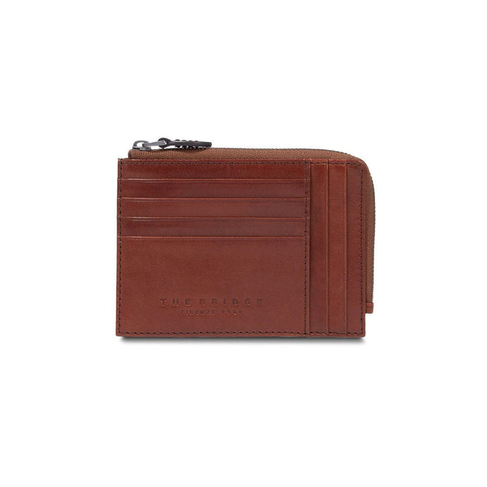 The Bridge Damiano Document Holder with 8 CC Slots and Coin Pouch Leather Wallet The Bridge 
