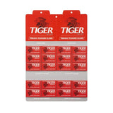 100 Tiger Superior Double Edge Safety Razor Blades, Display Packaging Razor Blades Tiger Platinum 