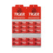 100 Tiger Superior Double Edge Safety Razor Blades, Display Packaging Razor Blades Tiger Platinum 