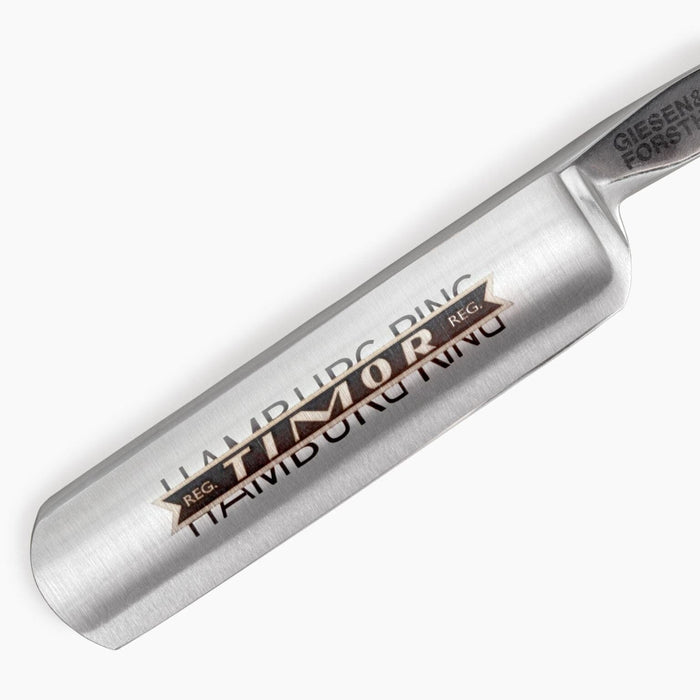 Timor® Giesen & Forsthoff Hamburg Ring Straight Razor 5/8", Horn Scale Straight Razor Timor 