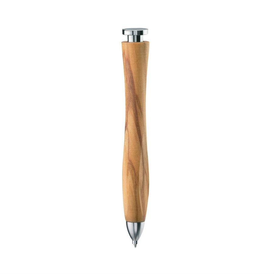 e+m Holzprodukte ‘Whale-twist’ Wooden Ballpoint Pen Ball Point Pen e+m Holzprodukte Olive 