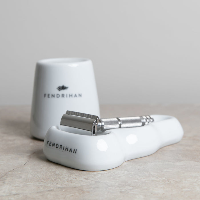 Fendrihan Porcelain Cylindrical Blade Bank Razor Blades Disposal Case Fendrihan 