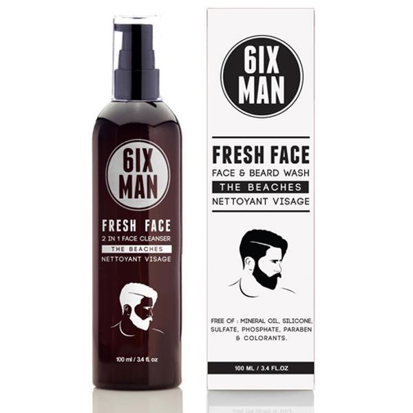 6IXMAN Fresh Face, Face & Beard Wash, The Beaches Beard Wash 6IXMAN 