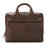 Leonhard Heyden Salisbury Briefcase with 14" Laptop Compartment, Brown Leather Leather Briefcase Leonhard Heyden 
