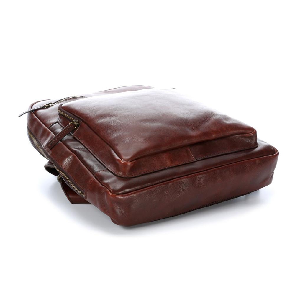 Leonhard Heyden Cambridge Leather Backpack with 15" Laptop Compartment, Cognac Leather Leather Briefcase Leonhard Heyden 