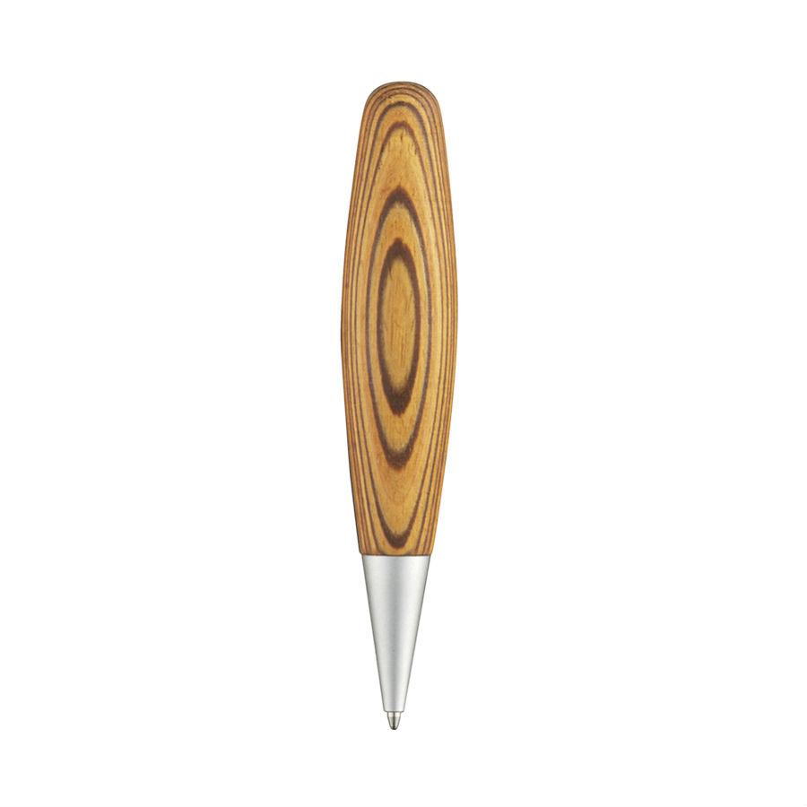 e+m Holzprodukte ‘Move’ Wooden Ballpoint Pen Ball Point Pen e+m Holzprodukte Natural Zebrano 