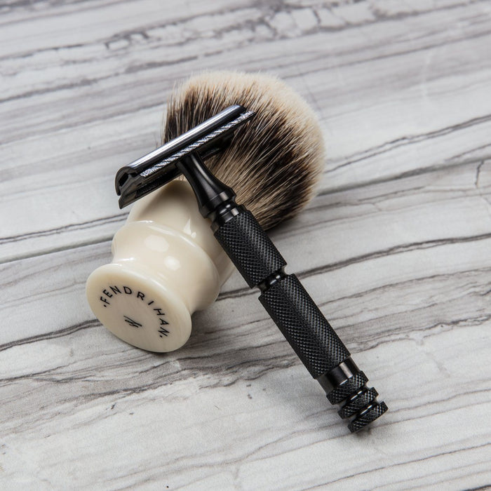 Fendrihan Mk II PVD Coated Full Stainless Steel Double Edge Safety Razor Double Edge Safety Razor Head Fendrihan 