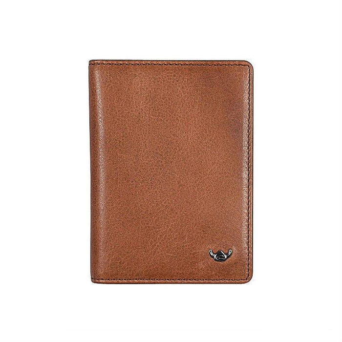 Golden Head Como Credit Card Case, Cognac Leather Wallet Golden Head 