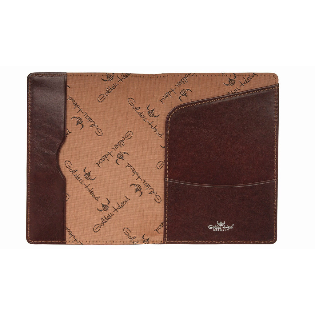 Golden Head Colorado Eco-Tanned Passport Case, RFID Protect Leather Wallet Golden Head Tobacco 
