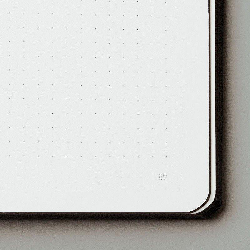 Nuuna Voyager Black Notebook, Black Paper Edges Notebook Nuuna 