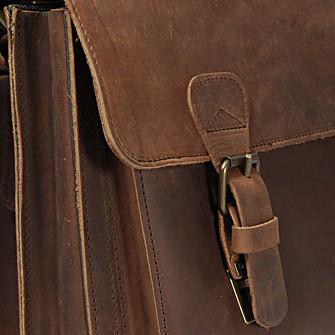 Ruitertassen Classic 2140 Leather Messenger Bag, Ranger Brown Leather Briefcase Ruitertassen 