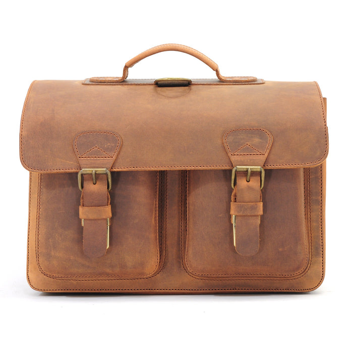 Ruitertassen Classic 2239 Leather School Satchel Leather Briefcase Ruitertassen 