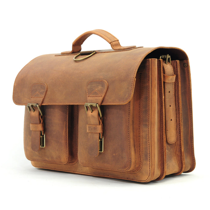Ruitertassen Classic 2239 Leather School Satchel Leather Briefcase Ruitertassen 