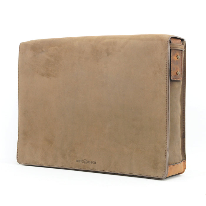 Ruitertassen Leather Shoulder Bag, Brown Leather Bag Ruitertassen 