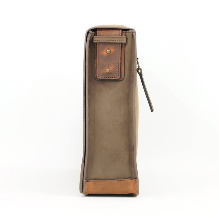 Ruitertassen Leather Shoulder Bag, Brown Leather Bag Ruitertassen 