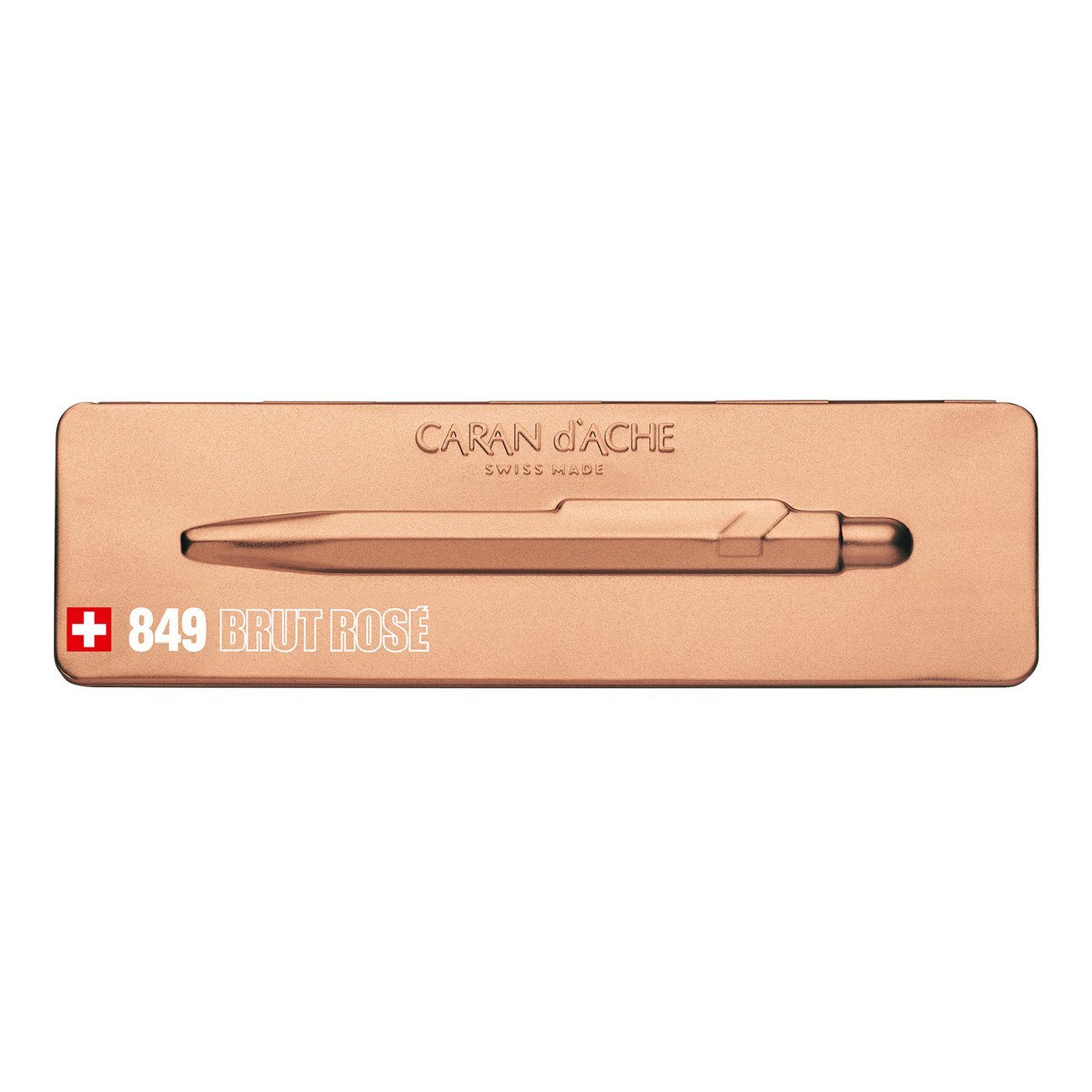 Caran d'Ache Brut Rosé Ballpoint Pen with Holder Ball Point Pen Caran d'Ache 
