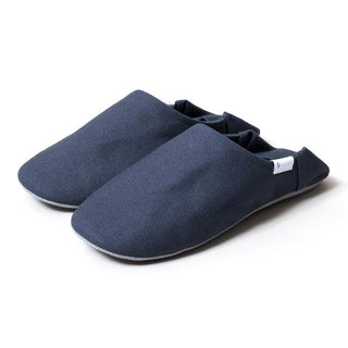 ABE Canvas Home Shoes, Grey Spa Slippers Japanese Exclusives 