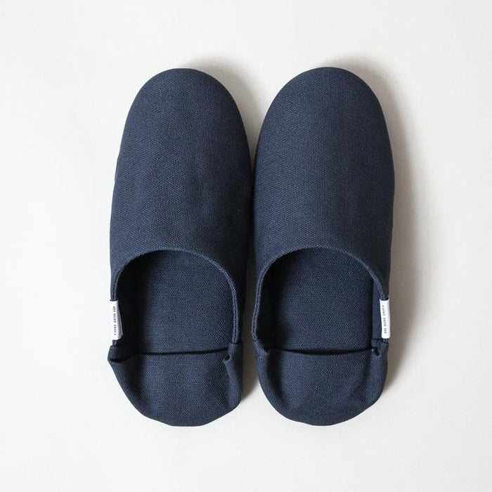ABE Canvas Home Shoes, Grey Spa Slippers Japanese Exclusives 