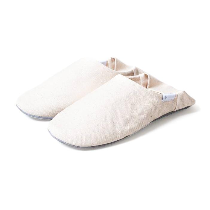 ABE Canvas Home Shoes, Natural Spa Slippers Japanese Exclusives 