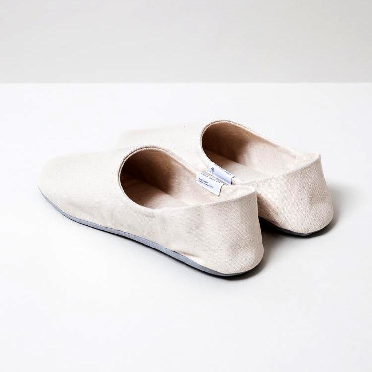 ABE Canvas Home Shoes, Natural Spa Slippers Japanese Exclusives 