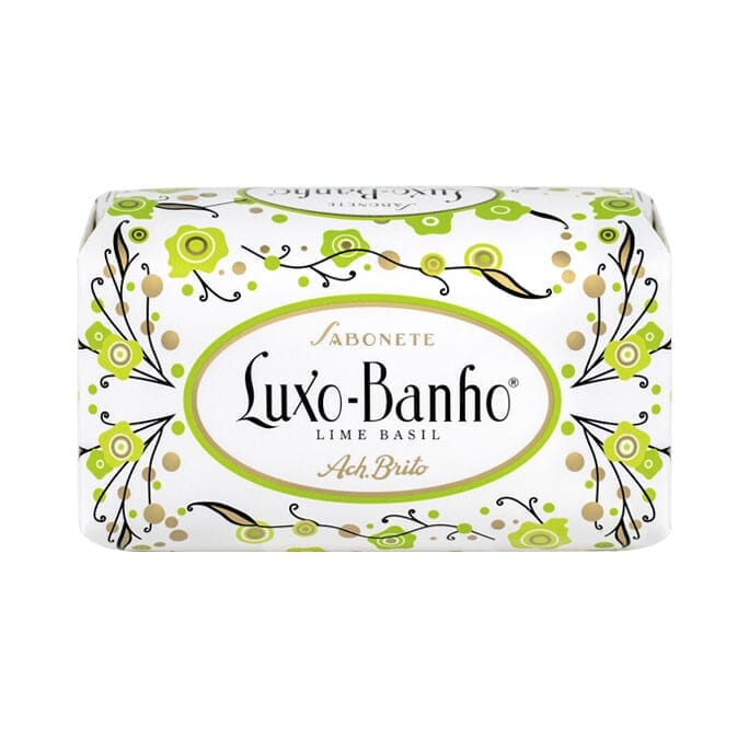 Ach Brito Luxo-Banho Soap Bar, Lime Basil body soap Ach Brito 