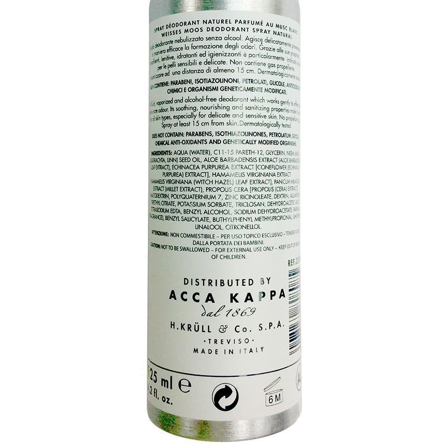 Acca Kappa White Moss Natural Deodorant for Skin — Fendrihan