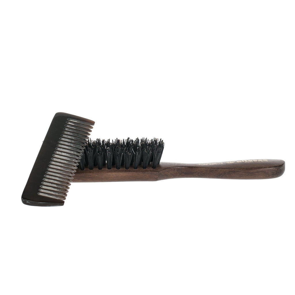 Altesse Pure Bristle Beard Brush and Horn Beard Comb Set Beard and Moustache Grooming Altesse 