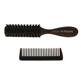 Altesse Pure Bristle Beard Brush and Horn Beard Comb Set Beard and Moustache Grooming Altesse 