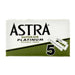 10 Astra Double-Edge Safety Razor Blades Razor Blades Astra Blades 