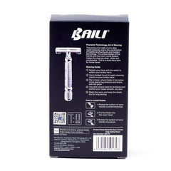 BAILI Butterfly Razor Travel Set with Case, Chrome Double Edge Safety Razor BAILI 