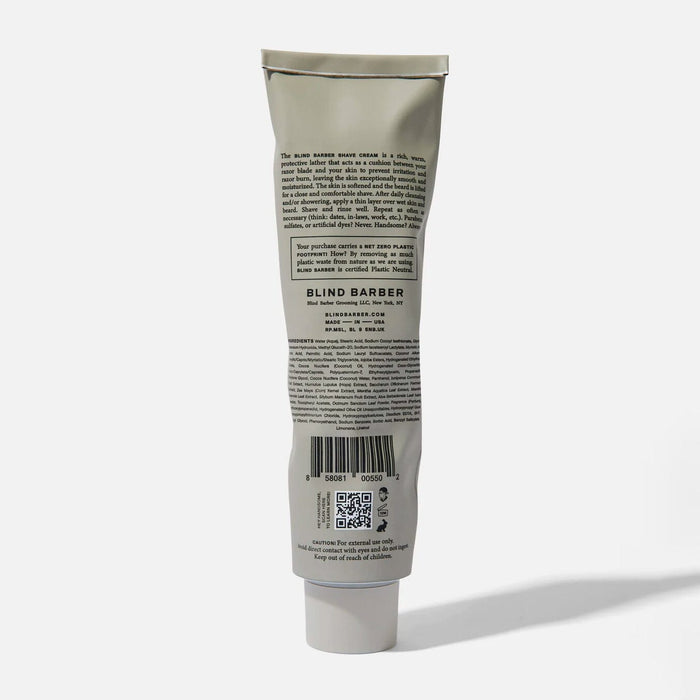 Blind Barber Watermint Gin Shave Cream Shaving Cream Blind Barber 