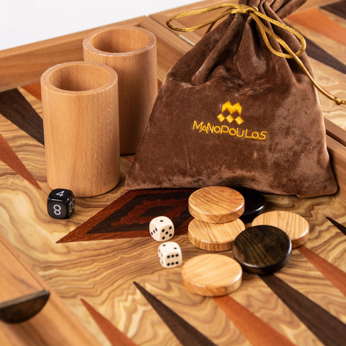 Manopoulos Handmade Premium Backgammon Set Backgammon Manopoulos 