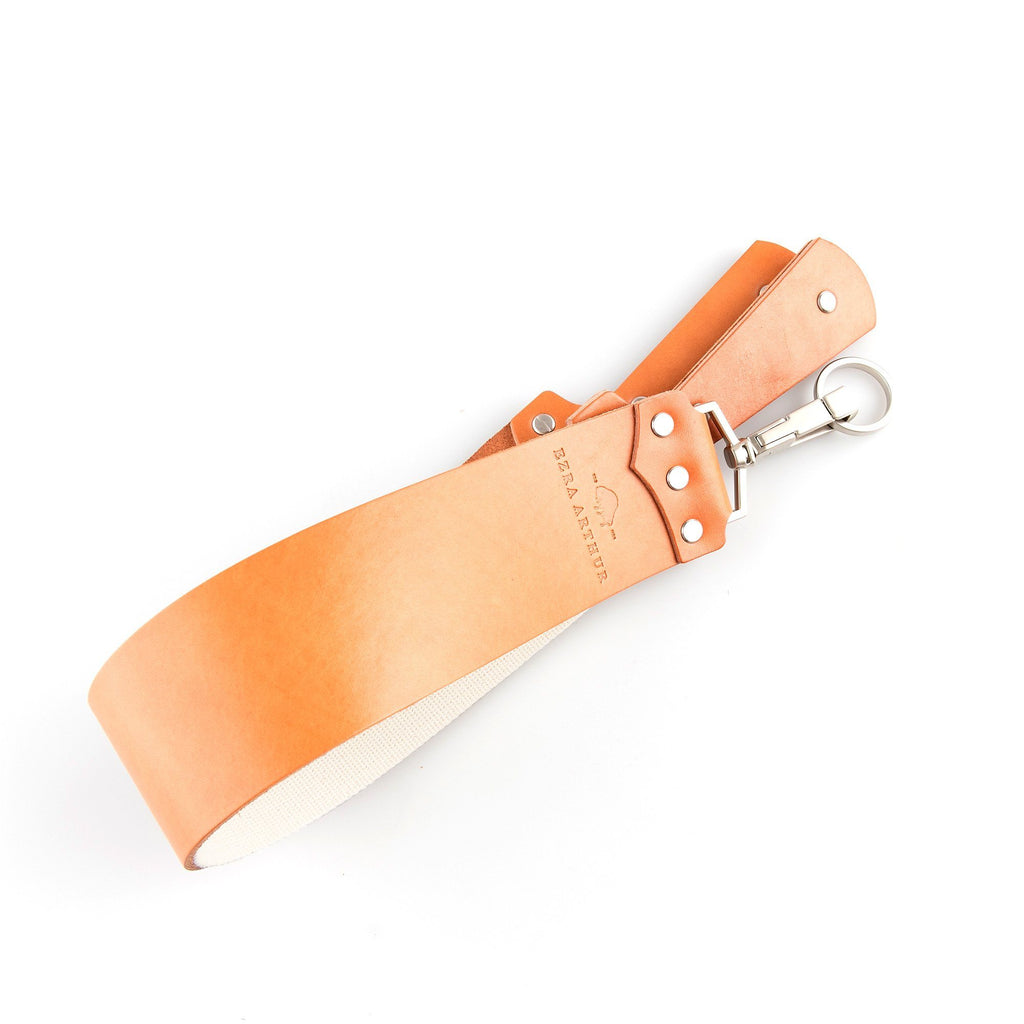 Ezra Arthur English Bridle Razor Strop in Golden Tan Leather Strop Ezra Arthur 