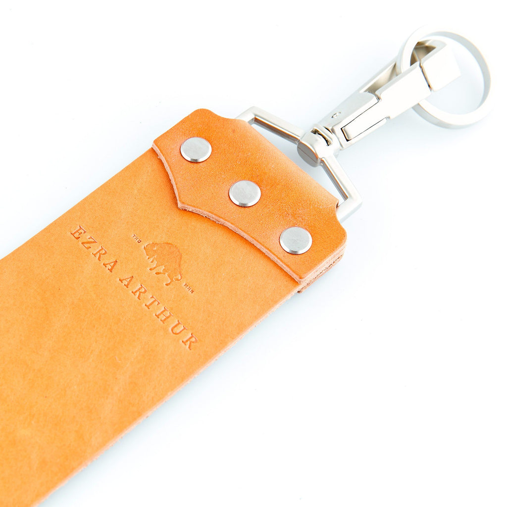 Ezra Arthur English Bridle Razor Strop in Golden Tan Leather Strop Ezra Arthur 